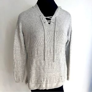 OVERSIZE Knit Hooded Sweater